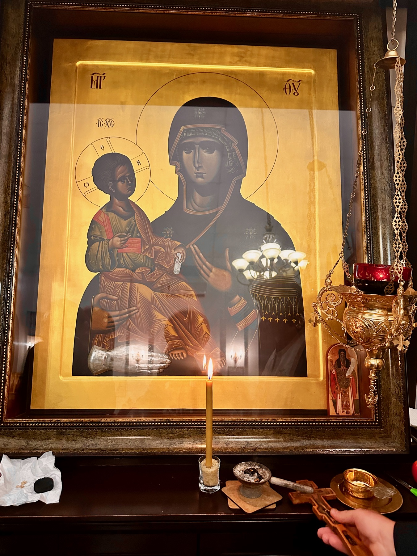 The revered Icon of the Theotokos of the Three Hands, Protectress of Africa