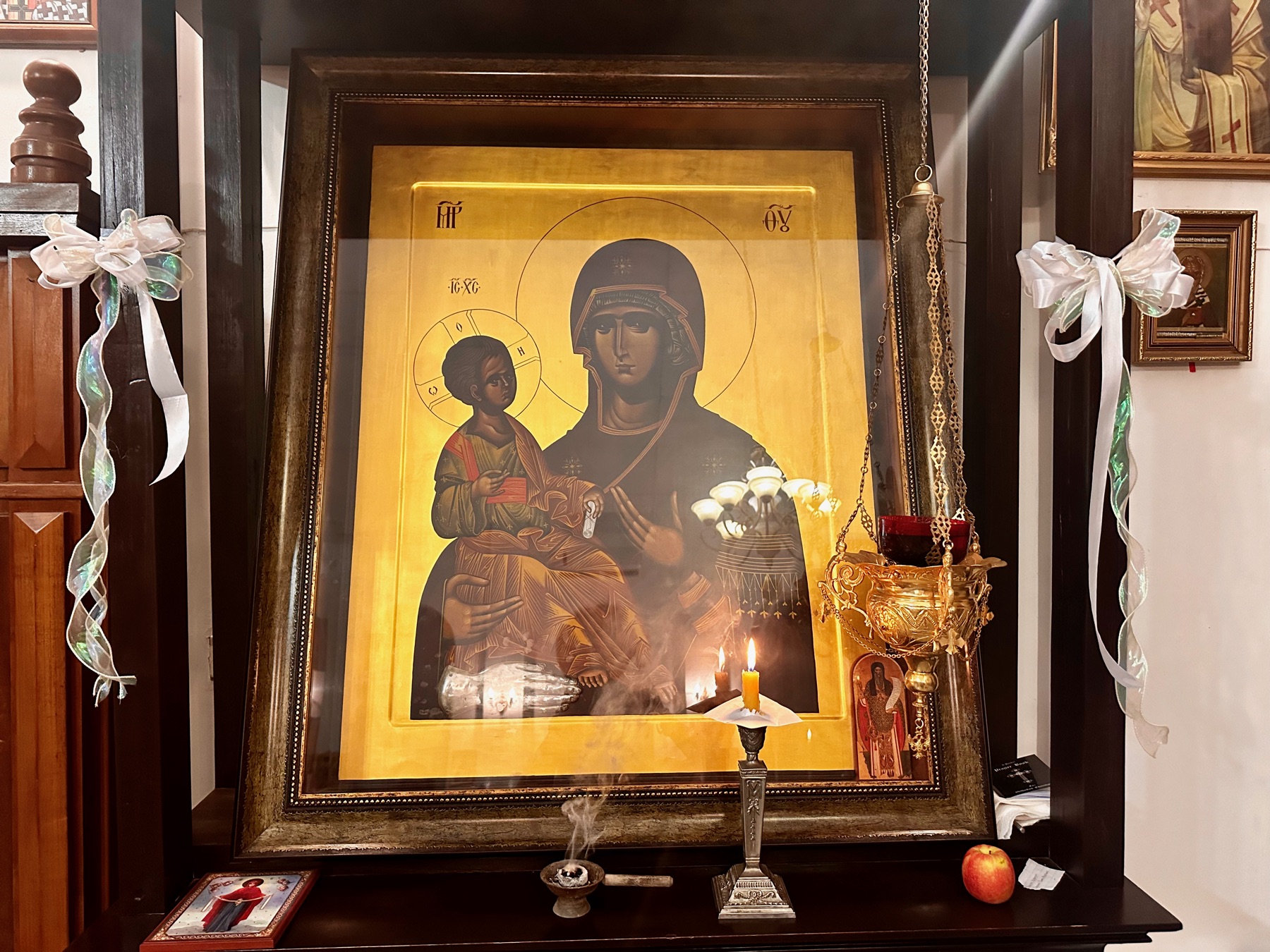 The revered Icon of the Theotokos of the Three Hands, Protectress of Africa