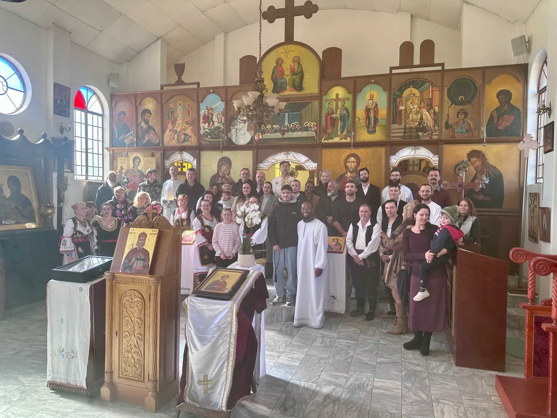 Another group photo of the parish community after Divine Liturgy.
